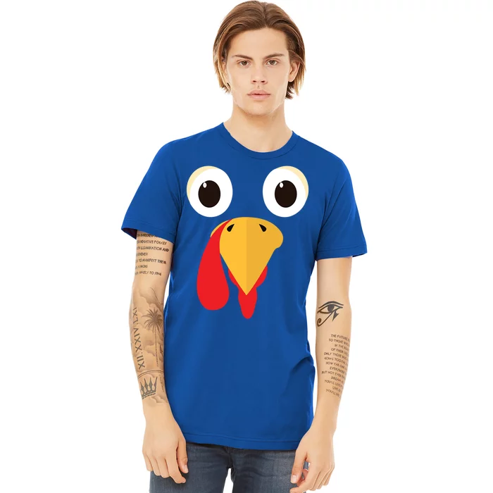 Thanksgiving Turkey Face Matching Family Costume Cute Great Gift Premium T-Shirt