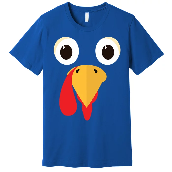 Thanksgiving Turkey Face Matching Family Costume Cute Great Gift Premium T-Shirt