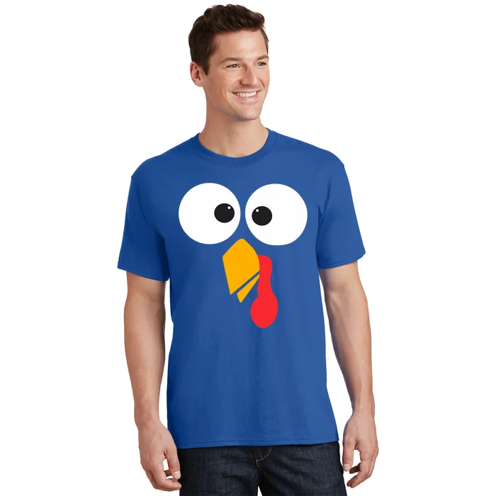 Thanksgiving Turkey Face Matching Family Costume Cute Gift T-Shirt