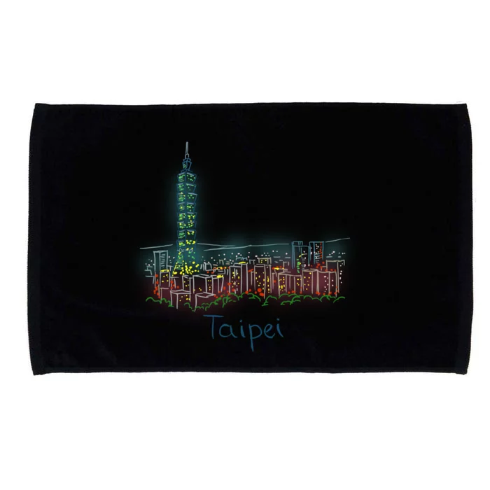 Taipei Taiwan Gift Microfiber Hand Towel