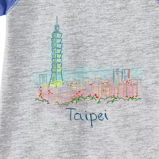 Taipei Taiwan Gift Infant Baby Jersey Bodysuit