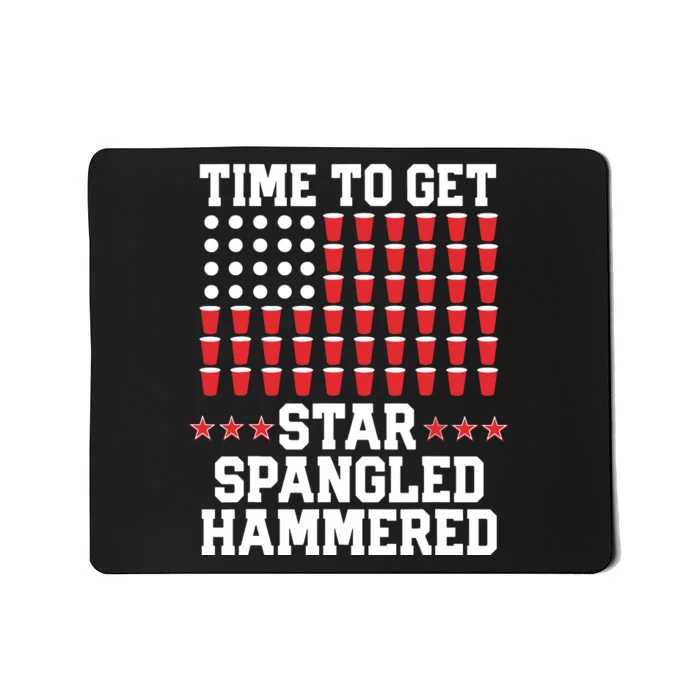 Time To Get Star Spangled Hammered Mousepad