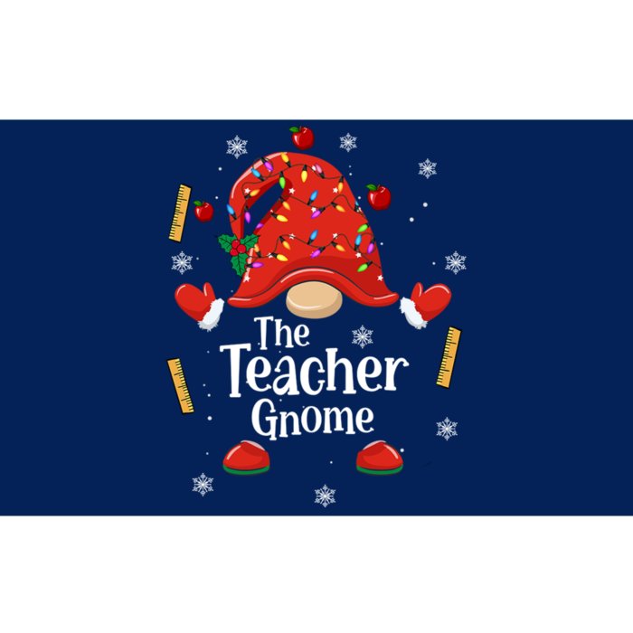 The Teacher Gnome Holiday Festive Bumper Sticker