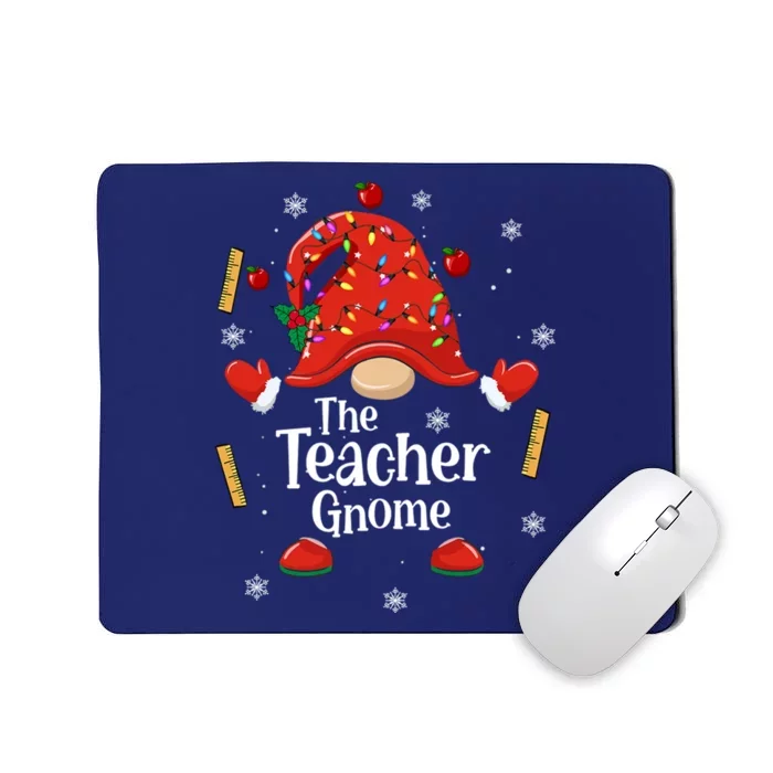 The Teacher Gnome Holiday Festive Mousepad