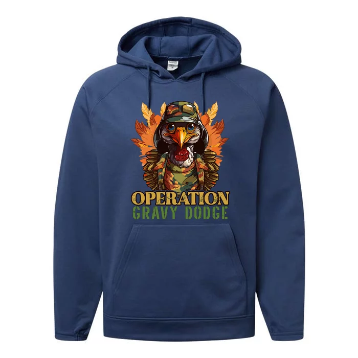 Thanksgiving Turkey Gravy Turkey Camouflage Operation Funny Gift Performance Fleece Hoodie