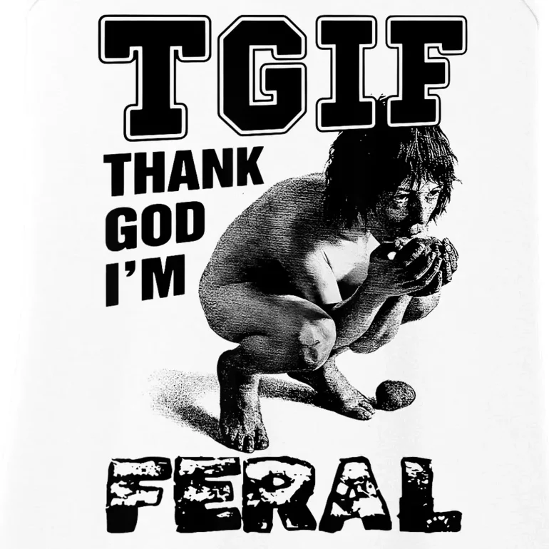 Tgif Thank God IM Feral Ladies Essential Tank