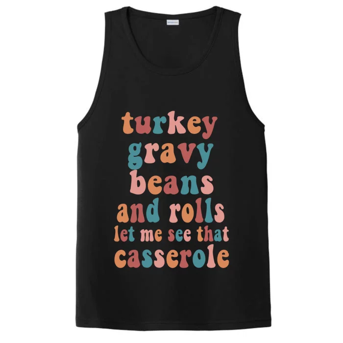 Thanksgiving Turkey Gravy Beans And Rolls Gift Performance Tank