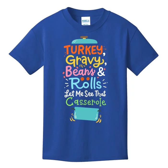 Thanksgiving Turkey Gravy Casserole Gift Kids T-Shirt