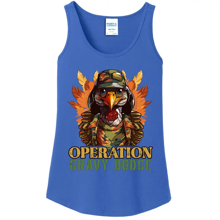 Thanksgiving Turkey Gravy Turkey Camouflage Operation Funny Meaningful Gift Ladies Essential Tank