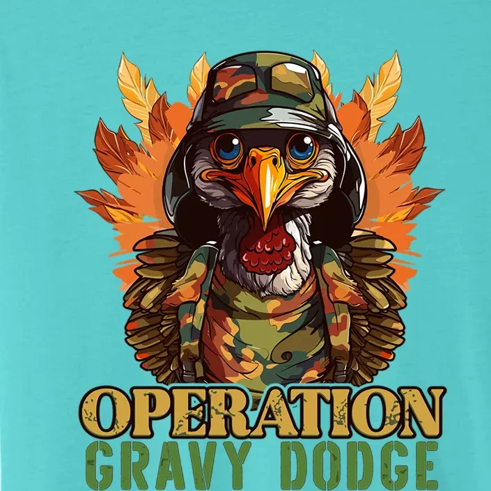 Thanksgiving Turkey Gravy Turkey Camouflage Operation Funny Meaningful Gift ChromaSoft Performance T-Shirt