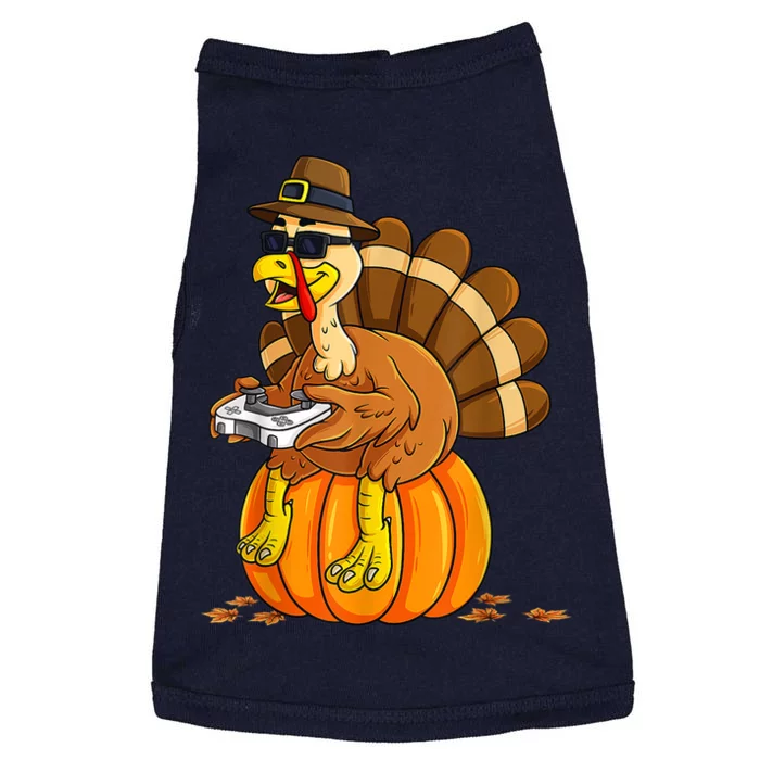 Thanksgiving Turkey Gamer Pumpkin BoysShirts Teens Gaming Doggie Tank