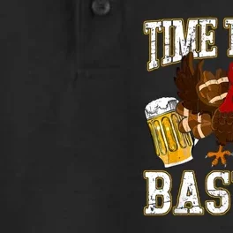 Time To Get Basted Funny Beer Thanksgiving Turkey Gift Dry Zone Grid Performance Polo