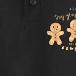 Team Tiny Gingerbread NICU Crew Nurse Christmas Hospital Dry Zone Grid Performance Polo