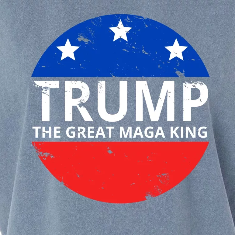 Trump The Great Maga King Logo Garment-Dyed Women's Muscle Tee