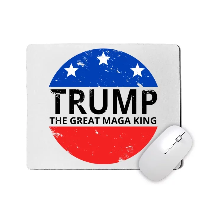 Trump The Great Maga King Logo Mousepad