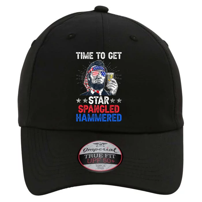 Time To Get Star Spangled Hammered 4th Of July Lincoln The Original Performance Cap