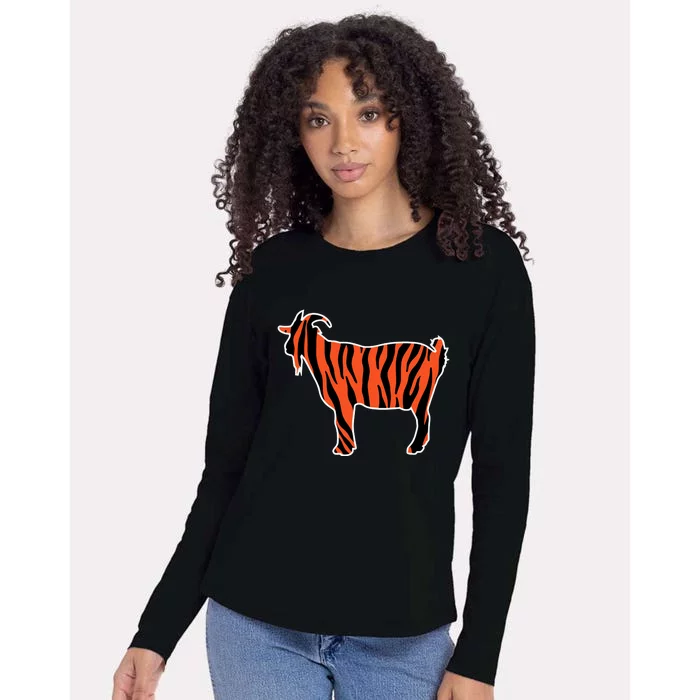 The Tiger Goat Womens Cotton Relaxed Long Sleeve T-Shirt