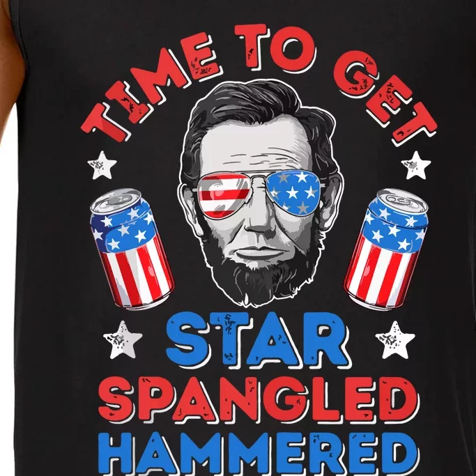 Time To Get Star Spangled Hammered Beer USA Flag 4th Of July Comfort Colors® Tank Top