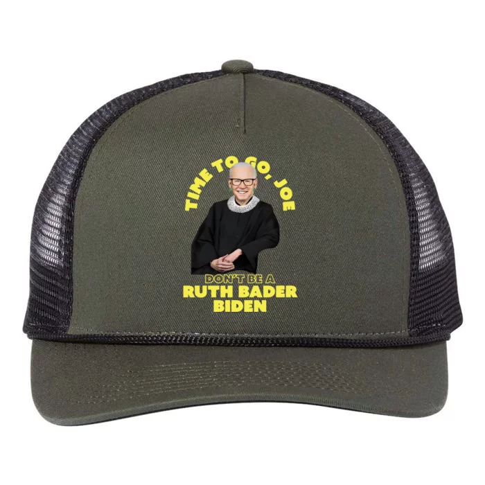 Time To Go Joe Don’t Be A Ruth Bader Biden Retro Rope Trucker Hat Cap