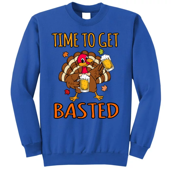 Time To Get Basted Turkey Thanksgiving Family Graphic Gift Sweatshirt