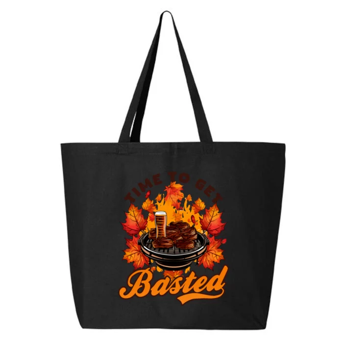 Time To Get Basted Funny Beer Thanksgiving Turkey Gift 25L Jumbo Tote