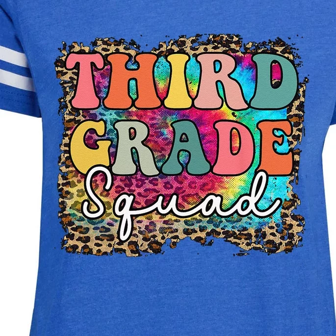 Team Third Grade Squad First Day Of Back To School Teacher Enza Ladies Jersey Football T-Shirt