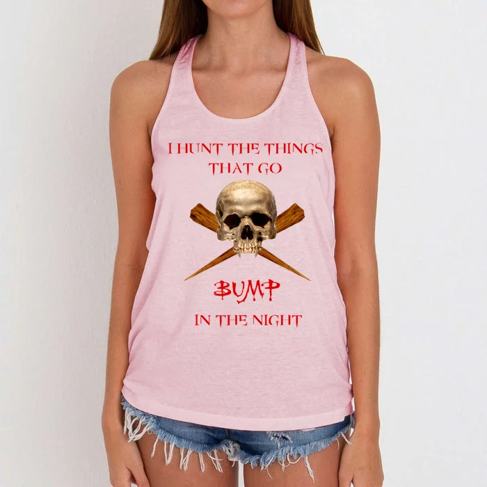 Things That Go Bump In The Night Women's Knotted Racerback Tank