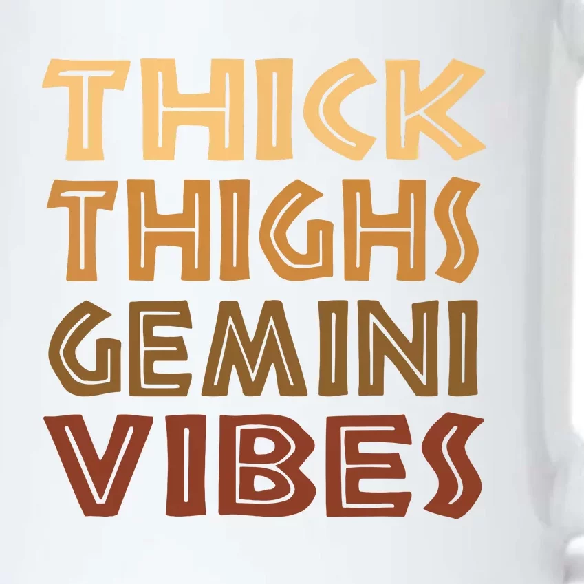 Thick Thighs Gemini Vibes Melanin Black Women Afro Pride Black Color Changing Mug