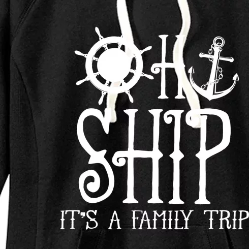 Time To Get Ship Faced Cruise Ship Vacation Family Gift Women's Fleece Hoodie