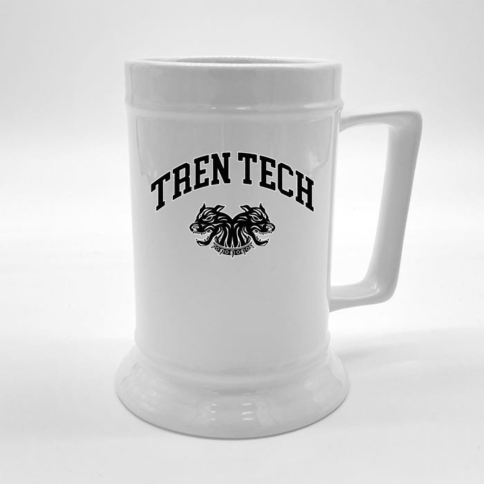 Tren Tech Gym Bodysuit Front & Back Beer Stein