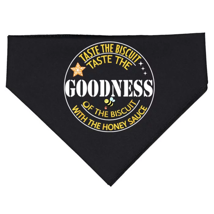 Taste The Goodness Of The Biscuit USA-Made Doggie Bandana