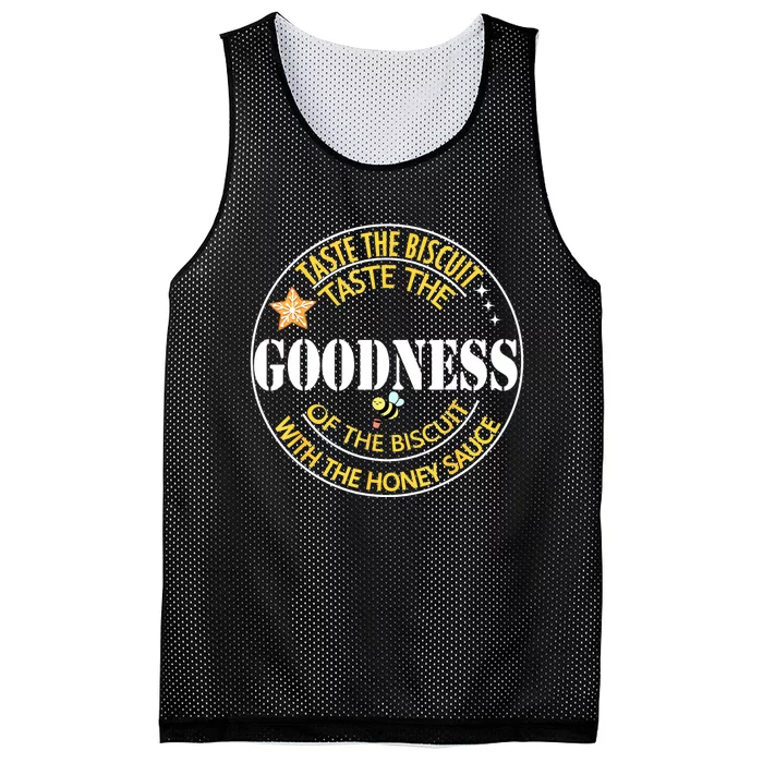 Taste The Goodness Of The Biscuit Mesh Reversible Basketball Jersey Tank