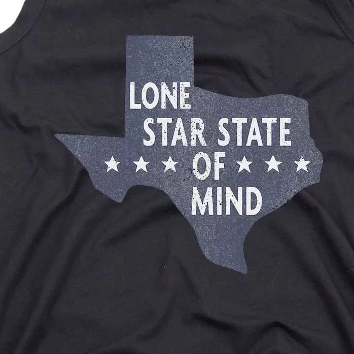 Trendy Texas Graphic Lone Star State Of Mind Tank Top