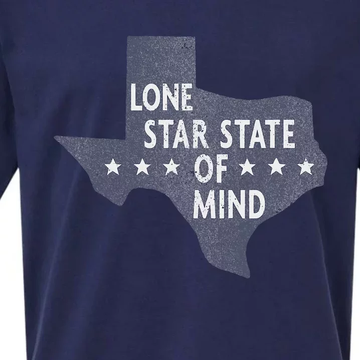 Trendy Texas Graphic Lone Star State Of Mind Sueded Cloud Jersey T-Shirt