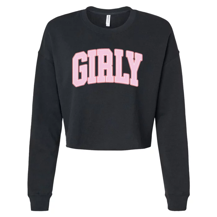 The Toast Girly Cropped Pullover Crew