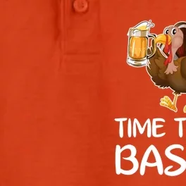 Time To Get Basted Funny Beer Thanksgiving Turkey Sweatshir Dry Zone Grid Performance Polo