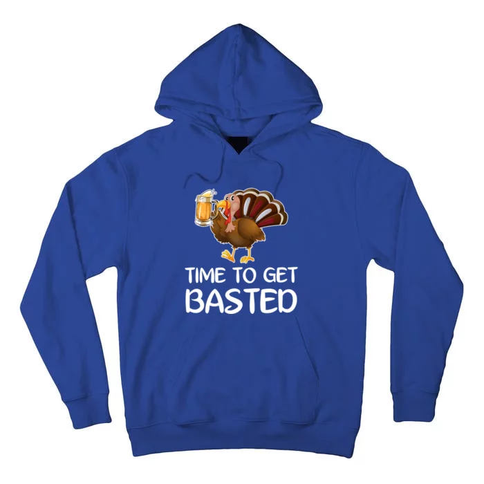 Time To Get Basted Funny Beer Thanksgiving Turkey Sweatshir Tall Hoodie