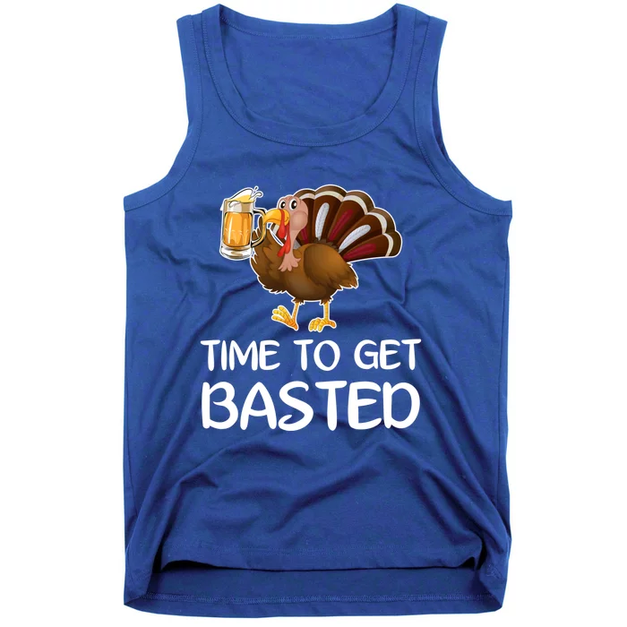 Time To Get Basted Funny Beer Thanksgiving Turkey Sweatshir Tank Top