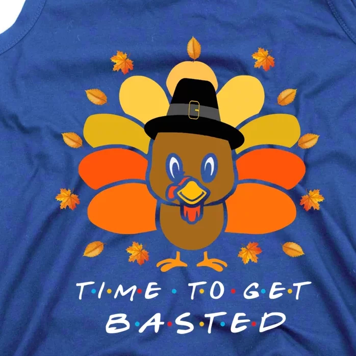 Time To Get Basted Funny Beer Thanksgiving Turkey Gift Tank Top