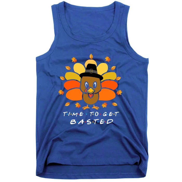 Time To Get Basted Funny Beer Thanksgiving Turkey Gift Tank Top