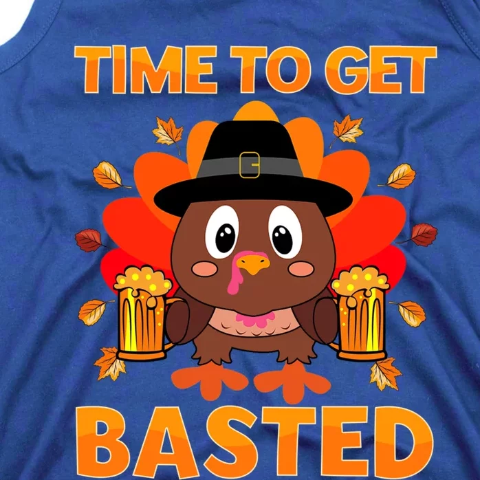 Time To Get Basted Funny Beer Thanksgiving Turkey Great Gift Tank Top