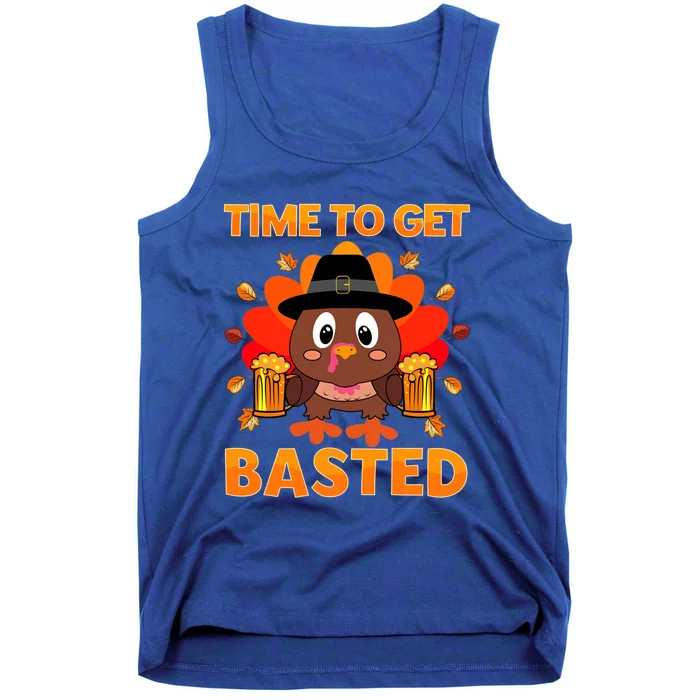 Time To Get Basted Funny Beer Thanksgiving Turkey Great Gift Tank Top