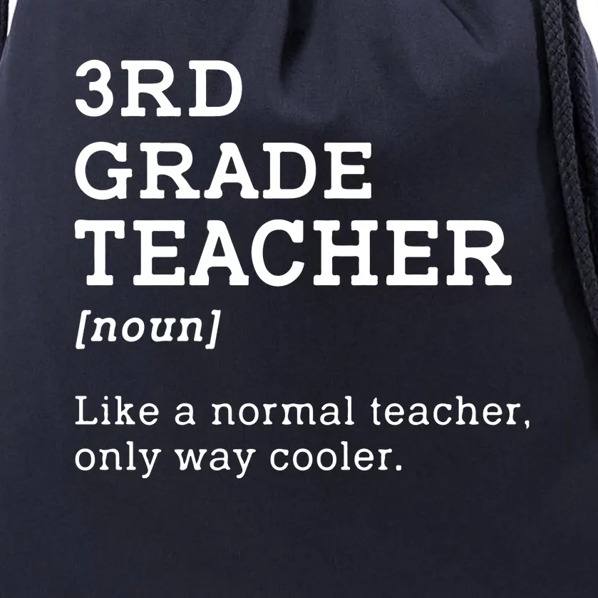 Team Third Grade Back To School 3rd Grade Teacher Student Drawstring Bag