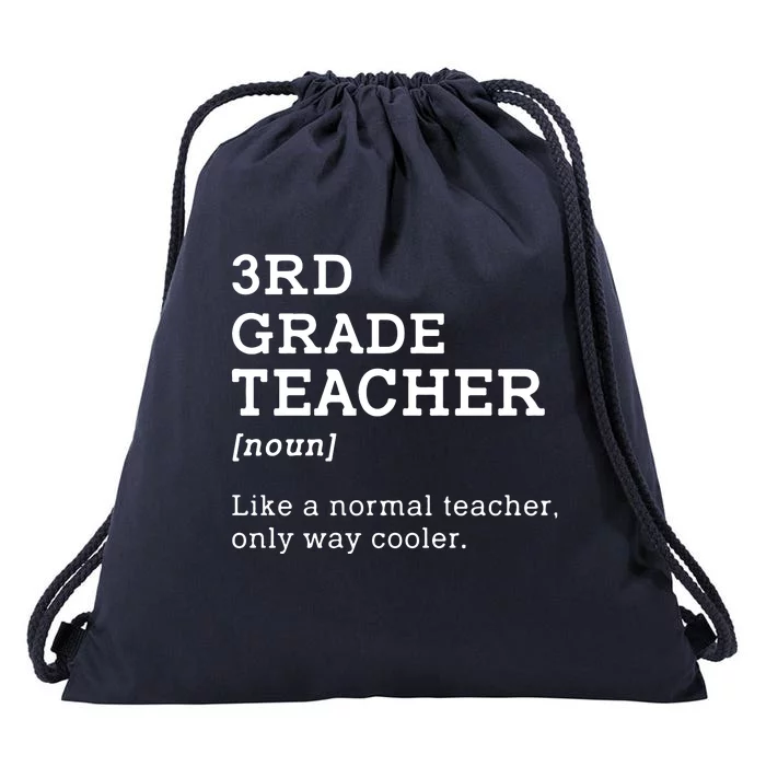 Team Third Grade Back To School 3rd Grade Teacher Student Drawstring Bag