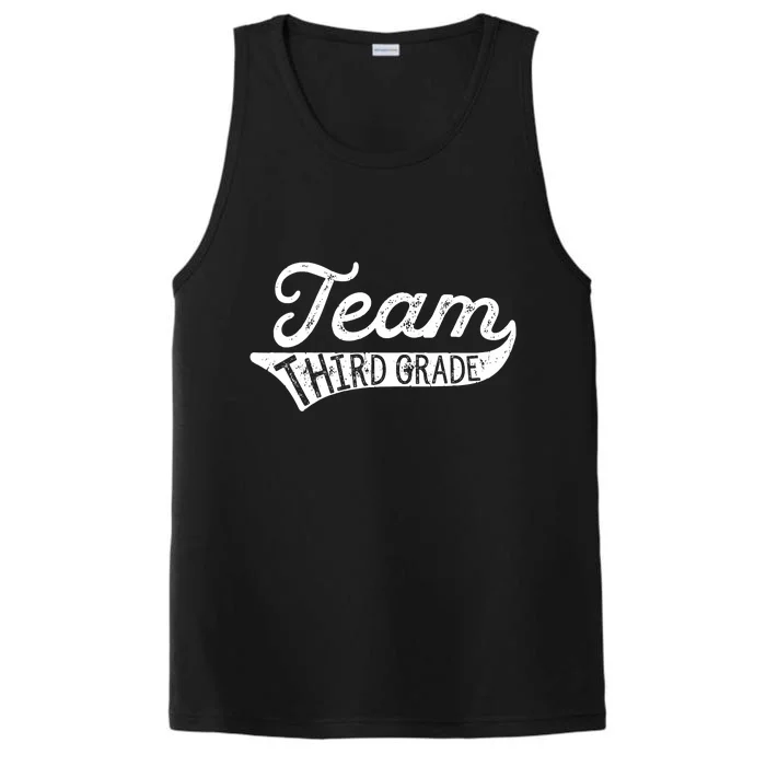 Team Third Grade Back To School Student Teacher Performance Tank