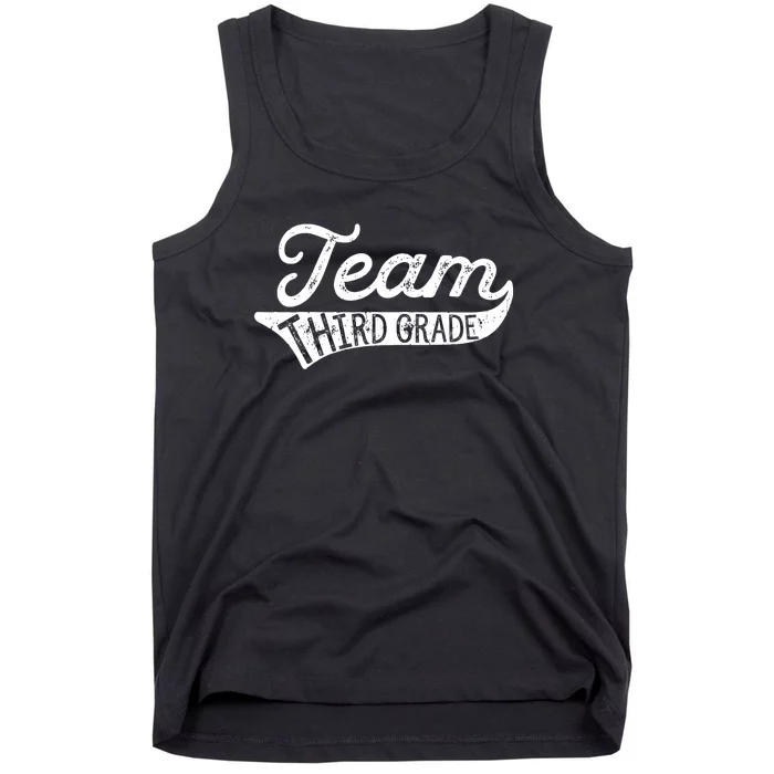 Team Third Grade Back To School Student Teacher Tank Top