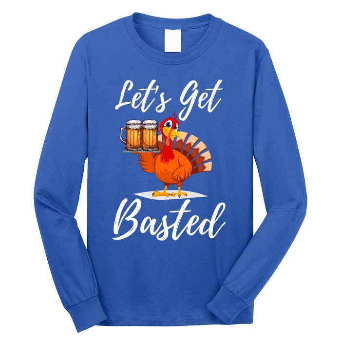 Time To Get Basted Funny Thanksgiving Nice Thanksgiving Gift Long Sleeve Shirt