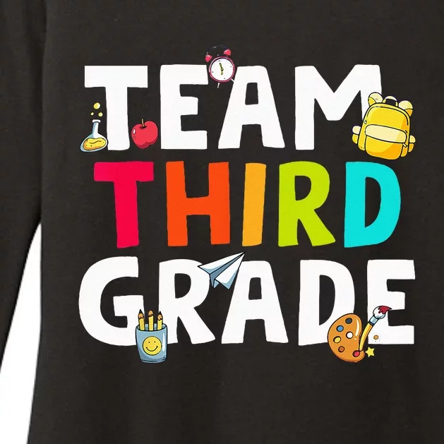 Team Third Grade Back To School 3rd Grade Teacher Student Womens CVC Long Sleeve Shirt