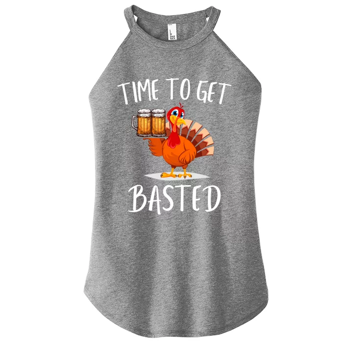 Time To Get Basted Funny Thanksgiving Nice Thanksgiving Gift Women’s Perfect Tri Rocker Tank