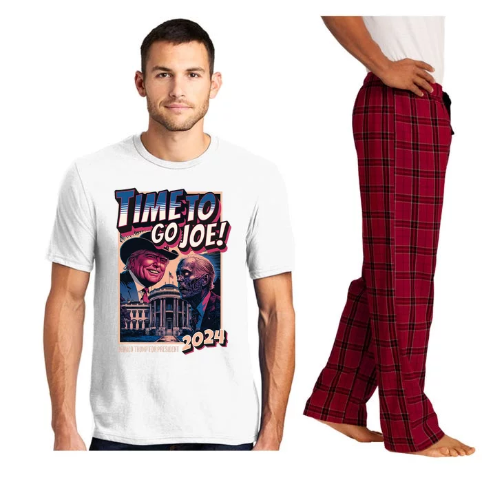 Time To Go Joe Funny Pro Trump 2024 Pajama Set